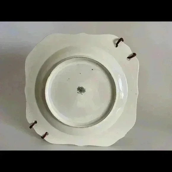 1920s Moriyama Mori Machi serving tray with wicker handle - Picture 7 of 8